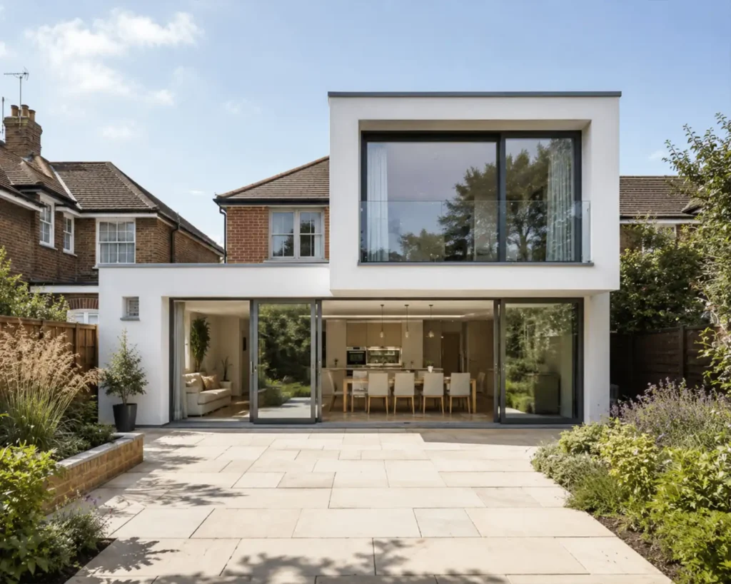 Photo of a Double Story Extension in Neath South Wales in the daytme