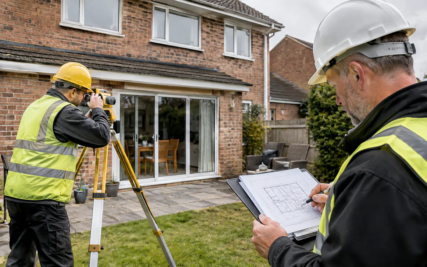 Survey and design inspection for a house extension in Bridgend and South Wales